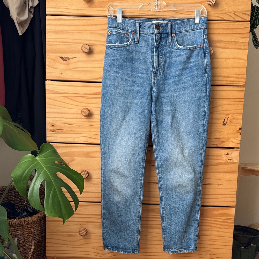 Madewell Classic Straight Jean high rise 25 petite